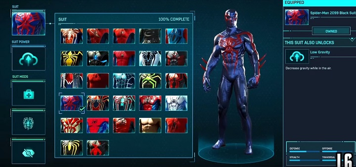スパイダー2009ブラックスーツ