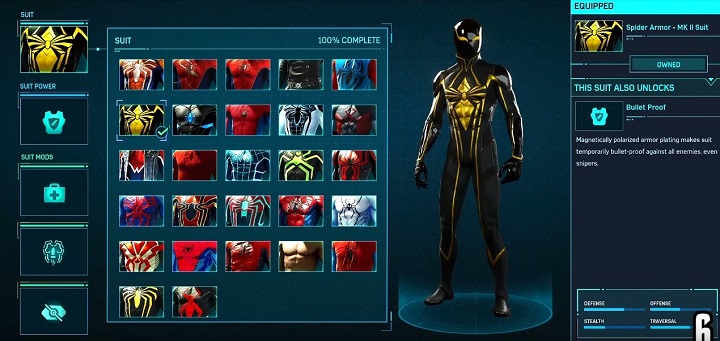 スパイダー・アーマーMKⅡスーツ