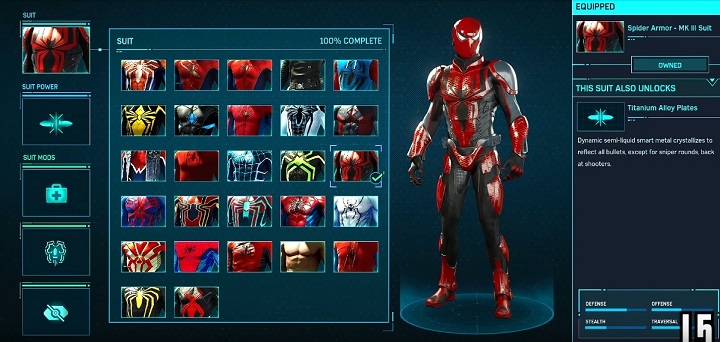 スパイダー・アーマーMKⅢスーツ