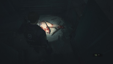 バイオRE2 ゾンビの欠損描写2