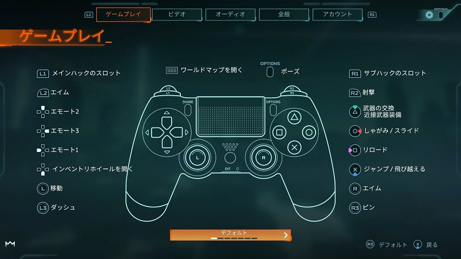 ハイパースケープ PS4 操作方法